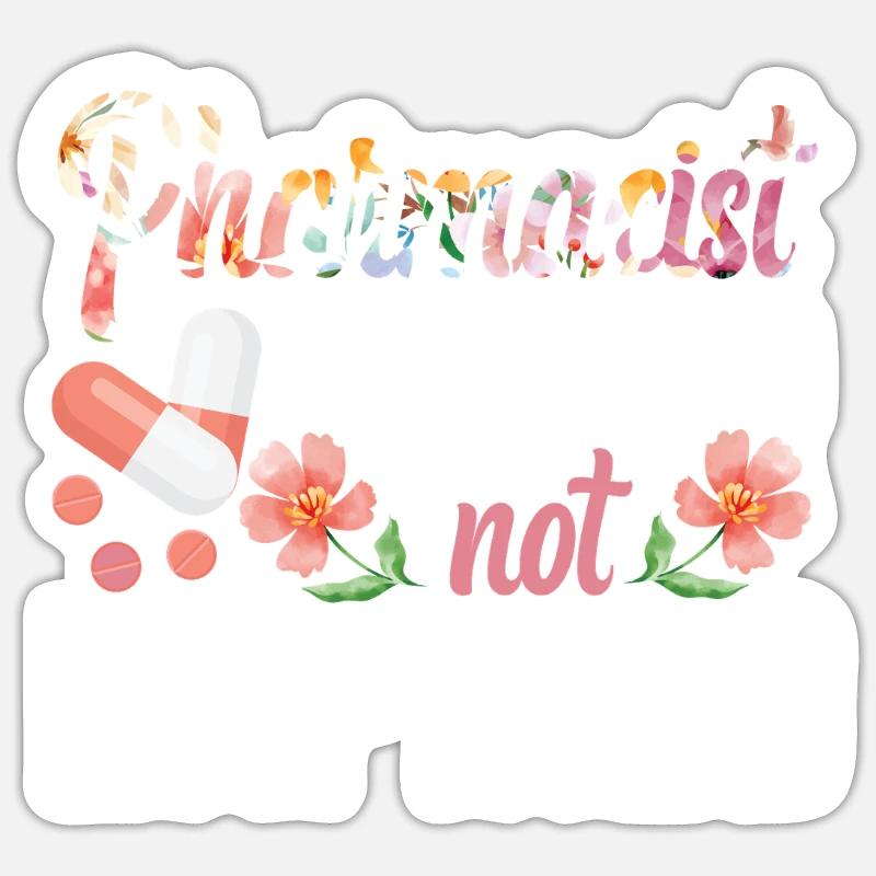 Pharmacy Tech Technician - Sticker Größe S (10 x 10 cm) - Mattweiß