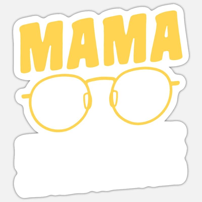Geschäftsleitung Mutter Team Mama - Sticker Größe S (10 x 10 cm) - Mattweiß