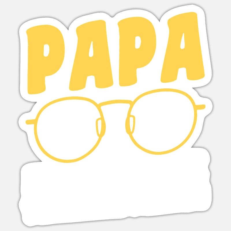 Dad Technician Father - Sticker size S (10 x 10 cm) - white matte
