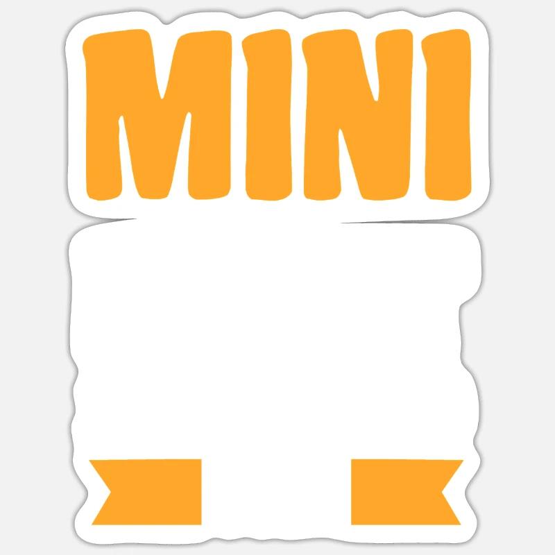 Fille Fils - Sticker taille S (10 x 10 cm) - blanc mat