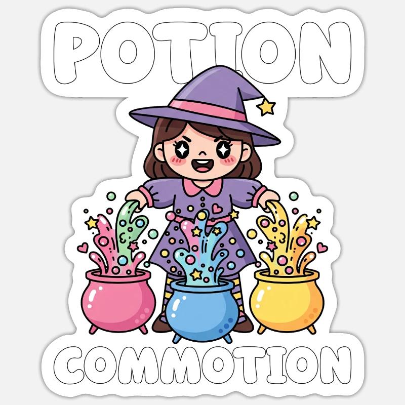 POTION COMMOTION - WITCH HALLOWEEN Sticker size S (10 x 10 cm)