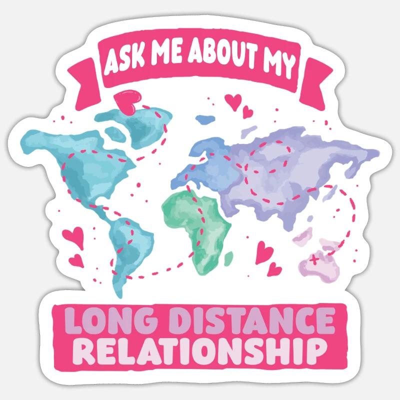 Relation à distance Sticker taille S (10 x 10 cm)