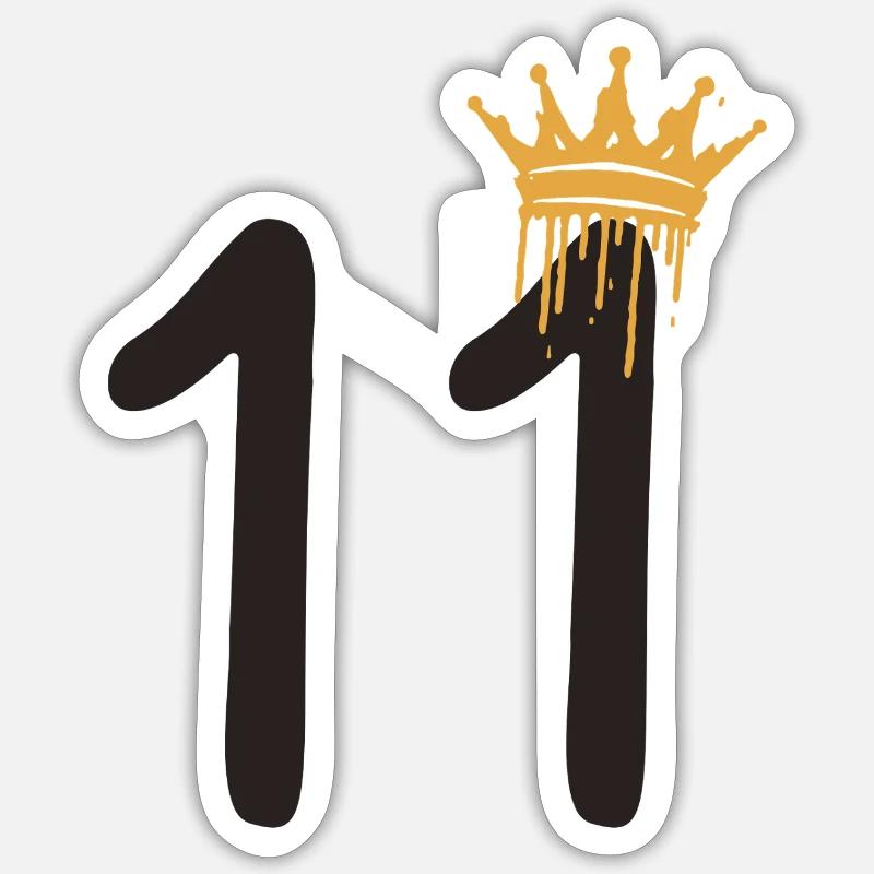 11 - Sticker taille S (10 x 10 cm) - blanc mat