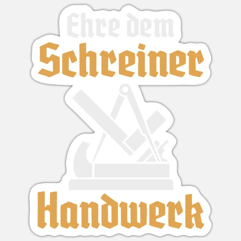 Carpenter Crafts Guild Sign Guild - Sticker size S (10 x 10 cm) - white matte