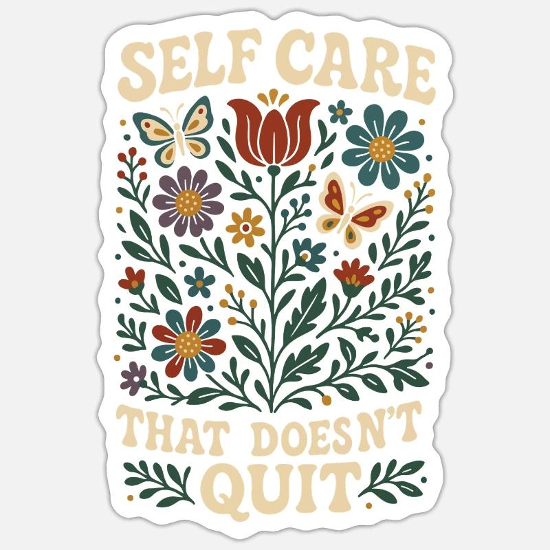 Self-care that never stops: Mindfulness Sticker size S (10 x 10 cm)