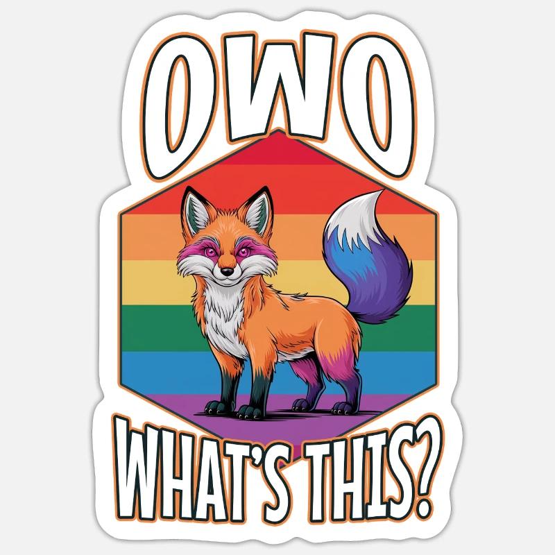 OwO Qu’est-ce que c’est ? Sticker taille S (10 x 10 cm)