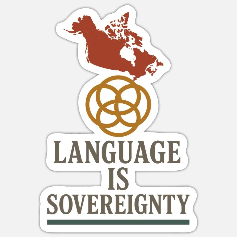 Indigenous Language Revitalization Native Speakers Sticker size S (10 x 10 cm)