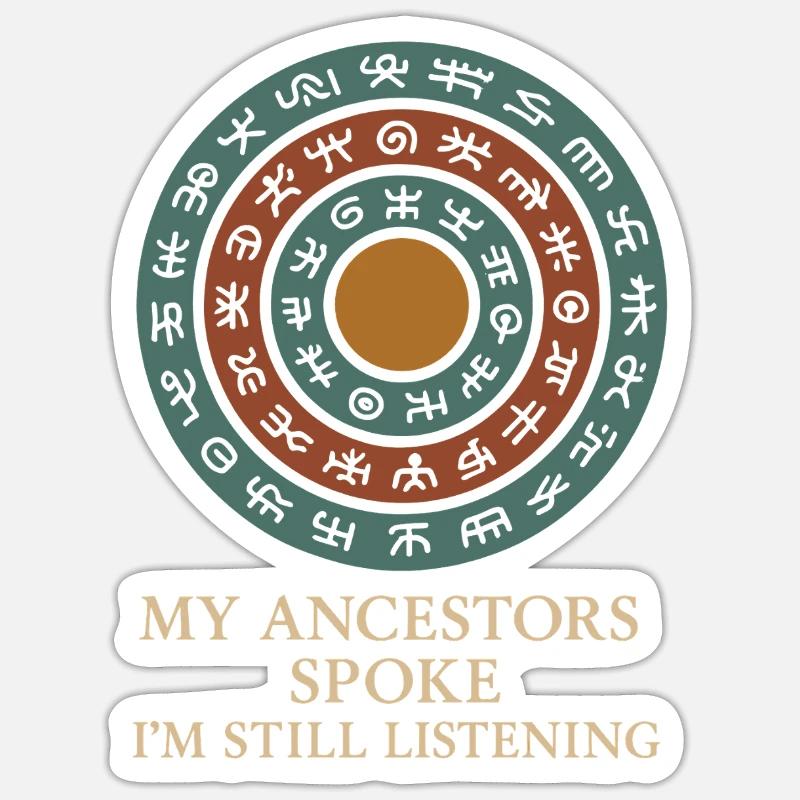 Indigenous Language Revitalization Native Speakers - Sticker size S (10 x 10 cm) - white matte
