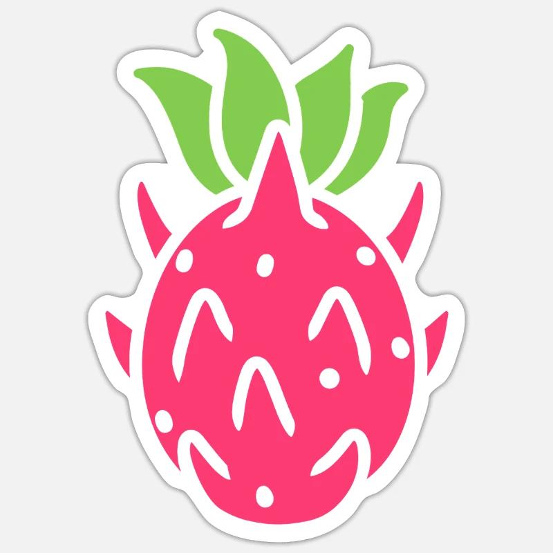 Dragon fruit - Sticker size S (10 x 10 cm) - white matte