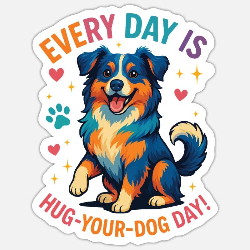 Australian Shepherd - Sticker size S (10 x 10 cm) - white matte
