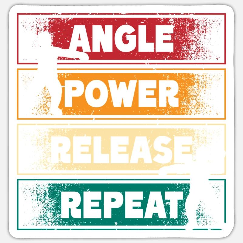 Kugelstoßen Kugelstoß Angle Power Release - Sticker Größe S (10 x 10 cm) - Mattweiß