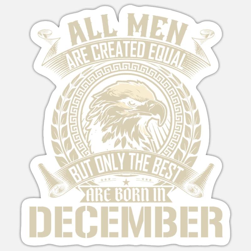 Dezember Eagle Unity Design - Sticker Größe S (10 x 10 cm) - Mattweiß