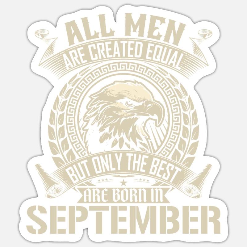 September Eagle Unity Design - Sticker Größe S (10 x 10 cm) - Mattweiß