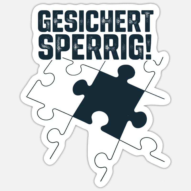 Secured Bulky – Déclaration de puzzle urbain Sticker taille S (10 x 10 cm)