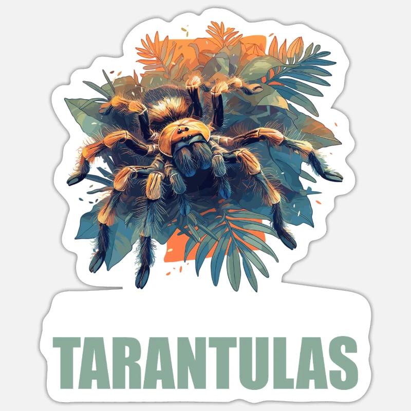 Tarantulas Tarantula - Sticker size S (10 x 10 cm) - white matte