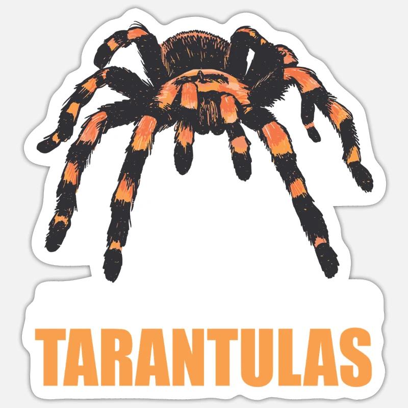 Tarentules Tarentule - Sticker taille S (10 x 10 cm) - blanc mat