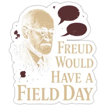 Future psychologist diagnose me - Sticker size S (10 x 10 cm) - white matte - Front