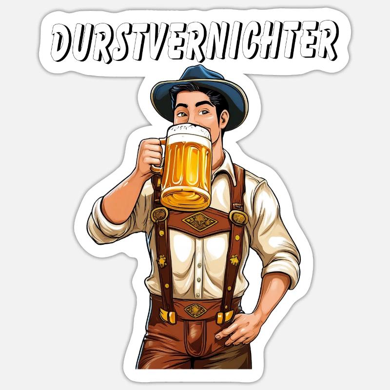MANN Bier Sticker Größe S (10 x 10 cm)
