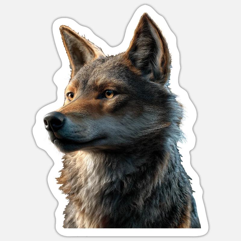 Wolf Love Wolves Wolf Pack Wolfhound Wild Wolf Sticker size S (10 x 10 cm)
