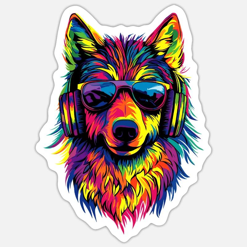 Wolf Love Wolves Wolf Pack Wolfhound Wild Wolf Sticker size S (10 x 10 cm)