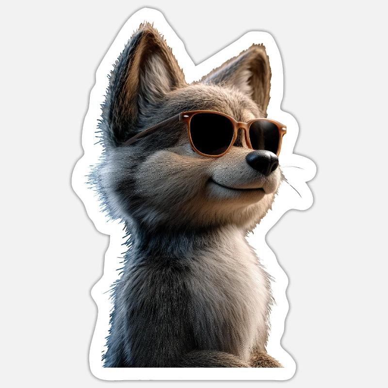 Wolf Love Wolves Wolf Pack Wolfhound Wild Wolf Sticker size S (10 x 10 cm)