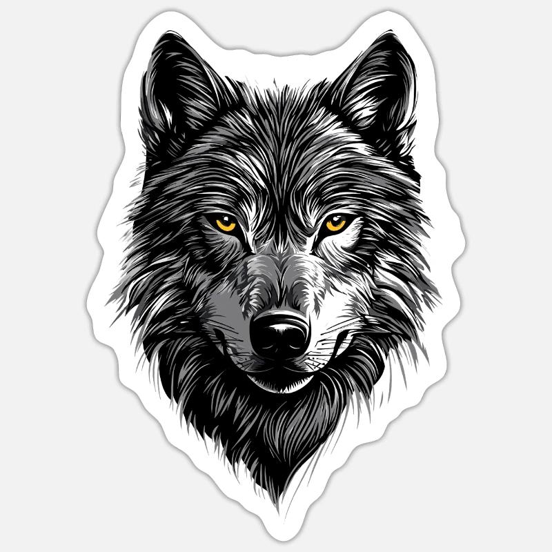 Wolf Love Wolves Wolf Pack Wolfhound Wild Wolf Sticker size S (10 x 10 cm)
