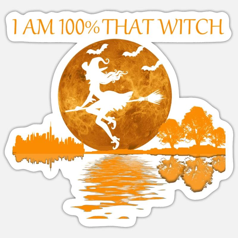 100 pour cent cette sorcière Sticker taille S (10 x 10 cm)
