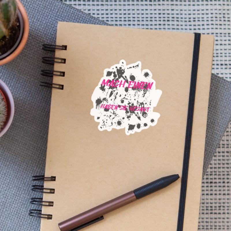 Faire une course dans la boue, une course dans la boue, une course dans la boue, une course dans la boue Sticker taille S (10 x 10 cm)