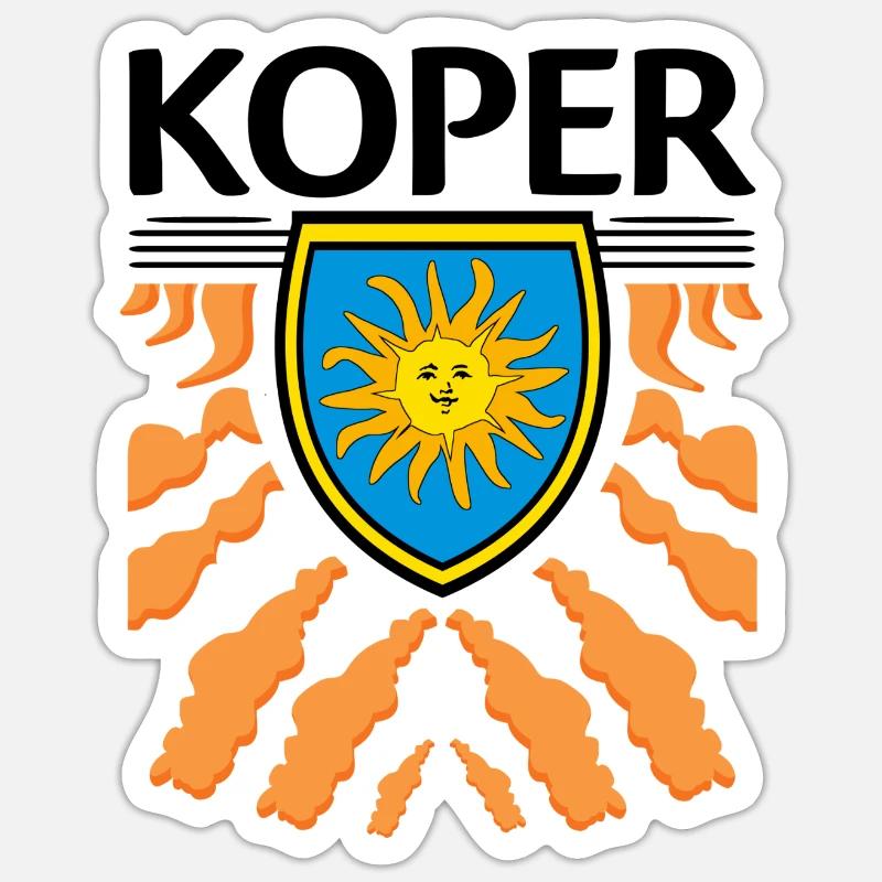 Koper  - Sticker Größe S (10 x 10 cm) - Mattweiß