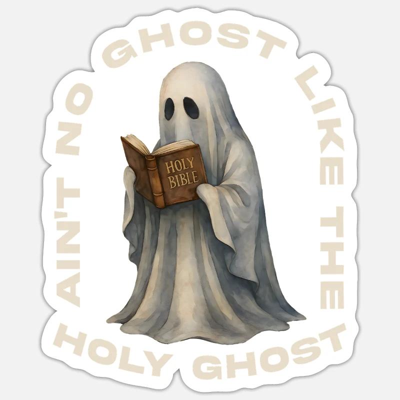 Lesender Geist mit Bibel - Sticker taille S (10 x 10 cm) - blanc mat