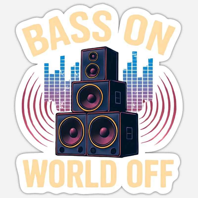 Techno Rave Sticker taille S (10 x 10 cm)