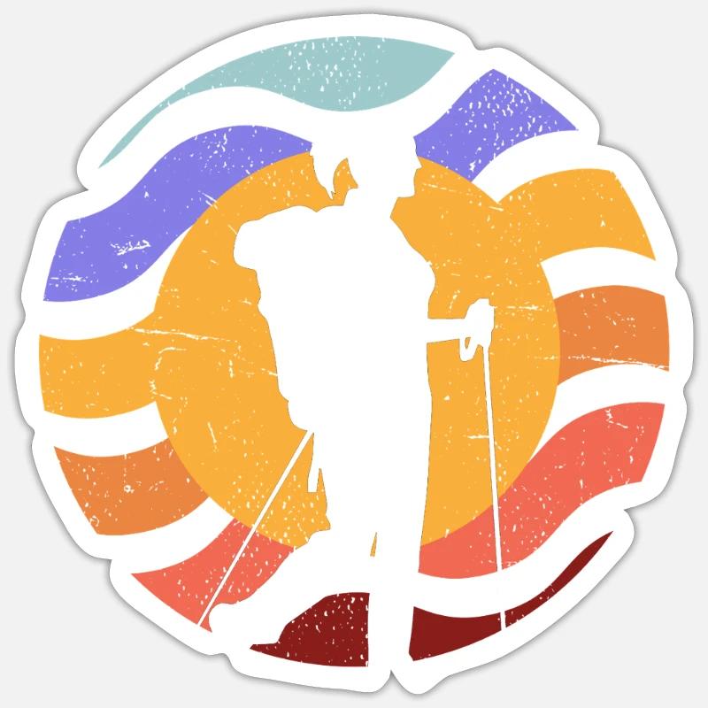 Silhouette de la caméra Sun Path - Sticker taille S (10 x 10 cm) - blanc mat