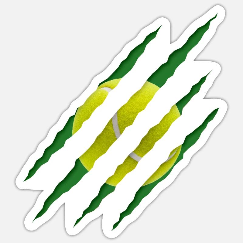 Tennis Ball Scratch Pattern Sticker size S (10 x 10 cm)
