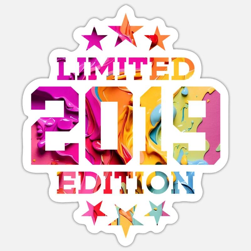 ÉDITION LIMITÉE 7E ANNIVERSAIRE 2019 - Sticker taille S (10 x 10 cm) - blanc mat