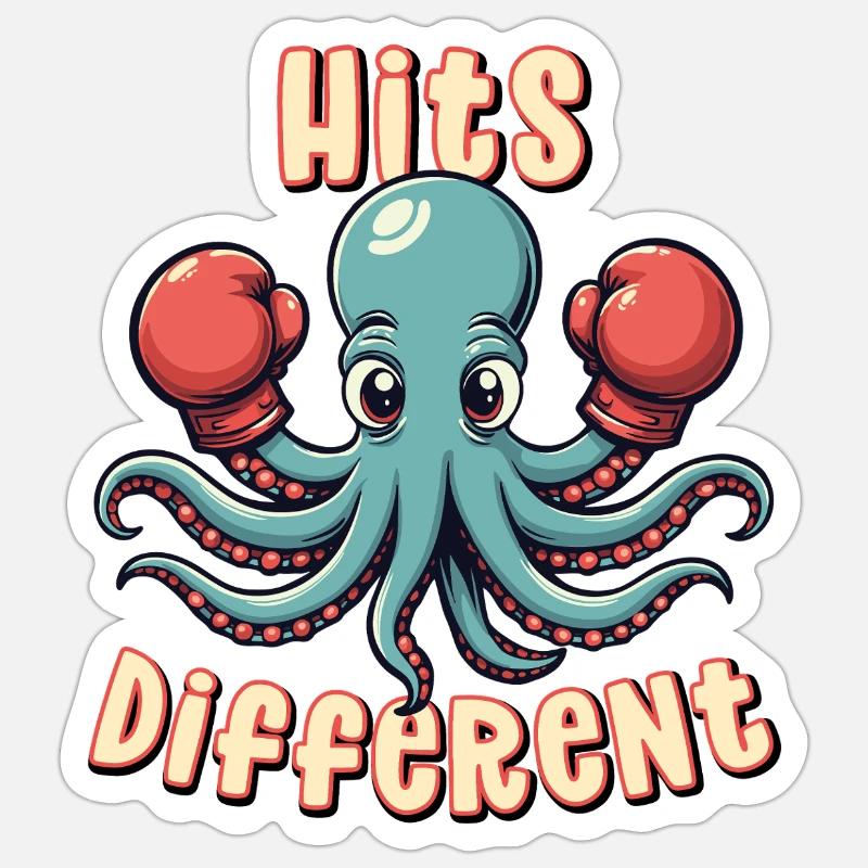 Des hits différents - Sticker taille S (10 x 10 cm) - blanc mat