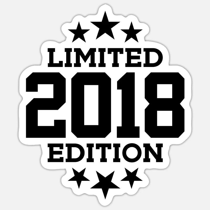 ÉDITION LIMITÉE 8E ANNIVERSAIRE 2018 - Sticker taille S (10 x 10 cm) - blanc mat