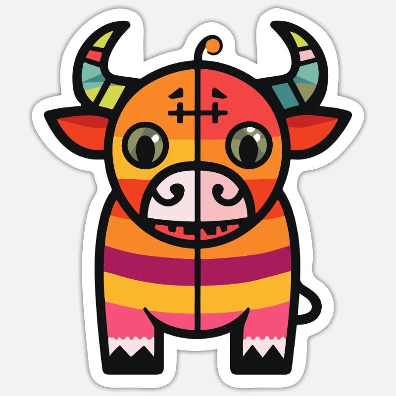 SZombie Halloween Zombie - Sticker taille S (10 x 10 cm) - blanc mat