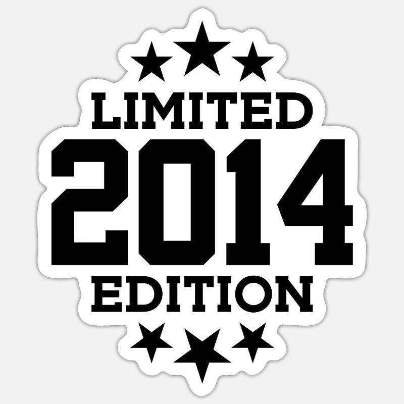 ÉDITION LIMITÉE 2014 12E ANNIVERSAIRE - Sticker taille S (10 x 10 cm) - blanc mat