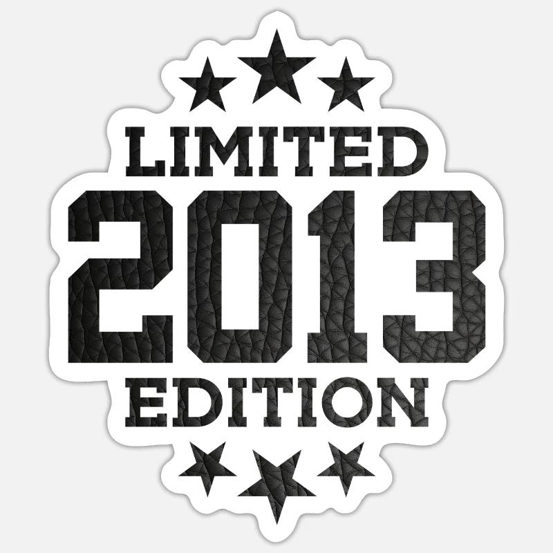 ÉDITION LIMITÉE 2013 13E ANNIVERSAIRE - Sticker taille S (10 x 10 cm) - blanc mat