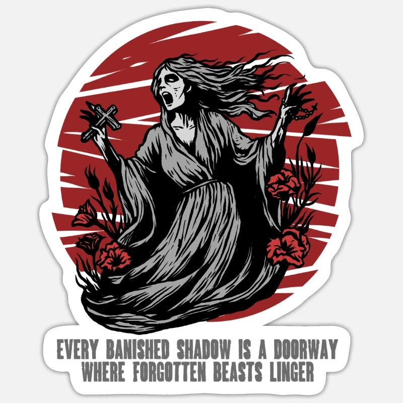 Banshee Mythological Creatures - Sticker size S (10 x 10 cm) - white matte