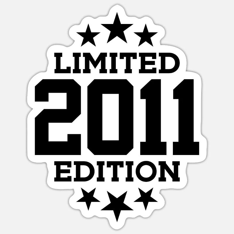 ÉDITION LIMITÉE 2011 15E ANNIVERSAIRE - Sticker taille S (10 x 10 cm) - blanc mat