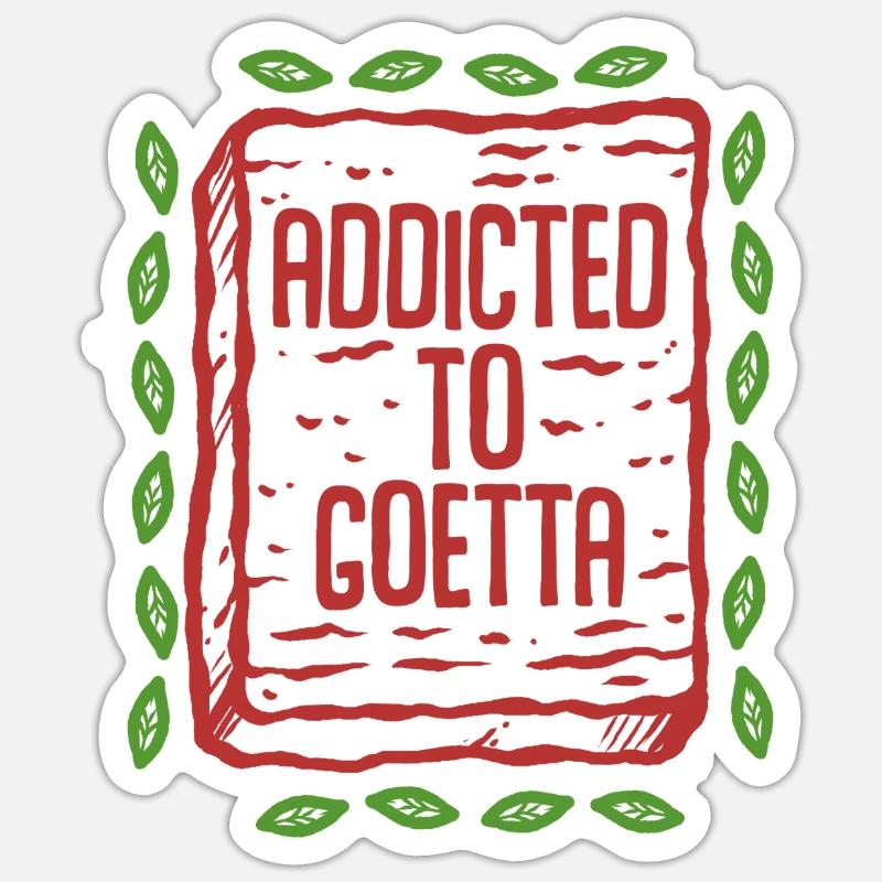 Goetta Wurst - Sticker Größe S (10 x 10 cm) - Mattweiß