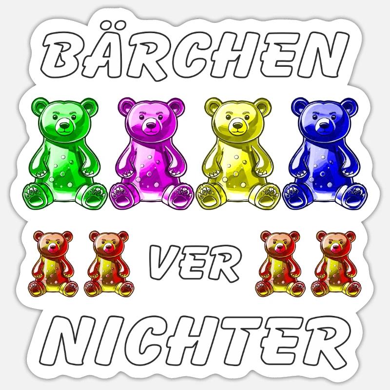 GUMMY BEAR EXTERMINATOR Sticker size S (10 x 10 cm)