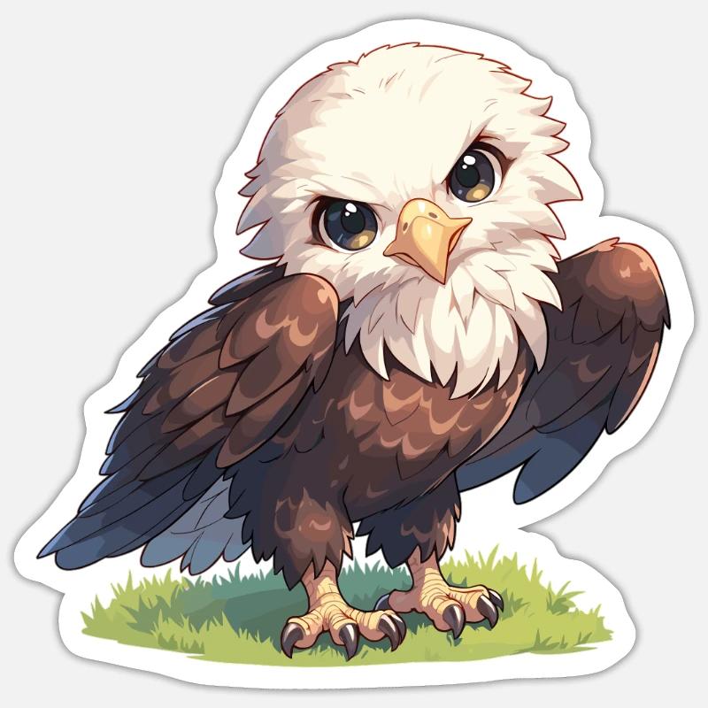 Aigle - Sticker taille S (10 x 10 cm) - blanc mat