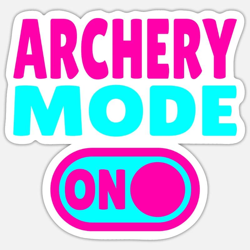 Archery Mode ON Sticker size S (10 x 10 cm)