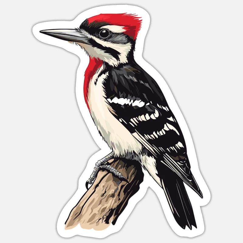 Pic Pic - Sticker taille S (10 x 10 cm) - blanc mat