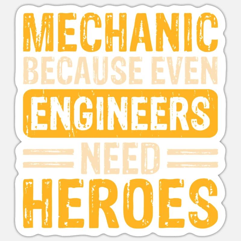 Mechanic Mechatronics Technician Screwdriver Gift Sticker size S (10 x 10 cm)