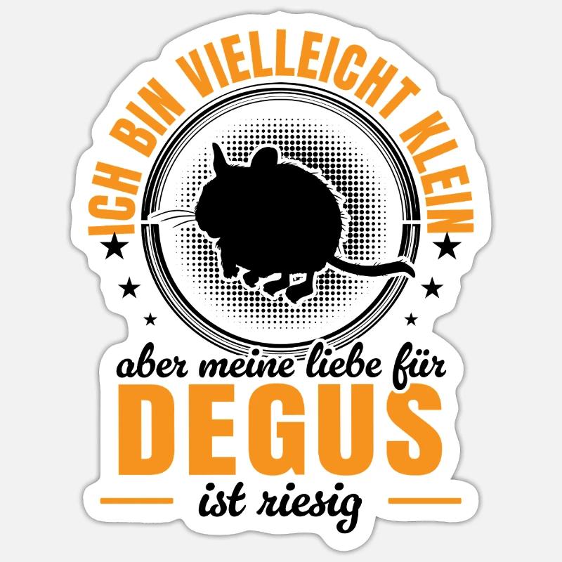 Octodon est petit Octodonnon commun Sticker taille S (10 x 10 cm)
