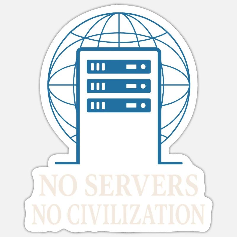Netzwerkinfrastruktur Rack- Und Stack-ingenieur - Sticker Größe S (10 x 10 cm) - Mattweiß