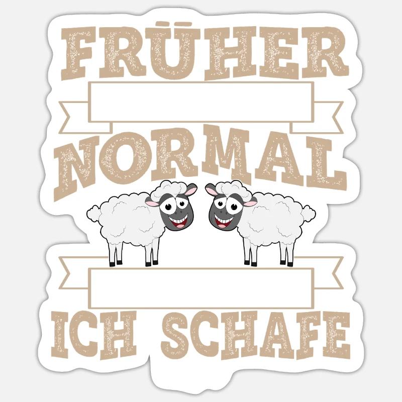 sheep - Sticker size S (10 x 10 cm) - white matte